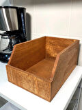 Ahşap 45lik Plak Sandığı - Organizer Kutu - Wooden 45 Record Box