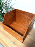 Ahşap LP Plak Sandığı - Organizer Kutu - Wooden LP Record Box