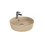 Creavit LP146 Loop Yuvarlak Çanak Lavabo Ø45 cm Mat Cappuccino