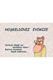 Evimin Sahibi Kapı Önü Paspas LoveBug-T