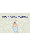 Crazy People Kapı Önü Paspas LoveBug-T