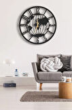 Dekoratif Duvar Saati 50x50 Cm + Yonca Tablo