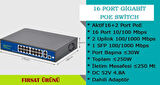 16 Port 10/100/1000MBPS 16+2 Gigabit Poe Switch