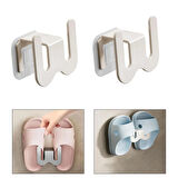 Microcase Duvara Monte Yapışkanlı Metal Terlik Askılığı Çok Fonksiyonlu Portatif Askılık - GRİ AL4933 2 Adet