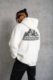 Erkek Nihilist Penguen Temalı Oversize Kapüşonlu Sweatshirt