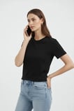 Bisiklet Yaka Tişört Regular Kalıp Basic Pamuklu Günlük Kullanım Tshirt