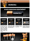 Duracell Alkalin AA Kalem Pil, 1,5 V LR6/MN1500, 10’lu paket