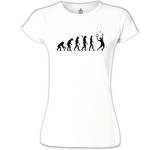 Tenis Player Evolution Beyaz Bayan Tshirt