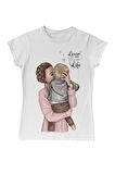 Mom Life Anneler Günü Beyaz Bayan Tshirt