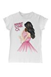 Annem ve Ben Kız Anneler Günü Beyaz Bayan Tshirt
