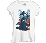 One Piece - The Pirate King Beyaz Bayan Tshirt