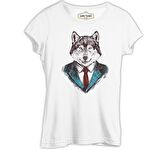 Mr. Wolf - Kurt Beyaz Bayan Tshirt