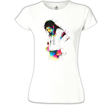 Michael Jackson Beyaz Bayan Tshirt