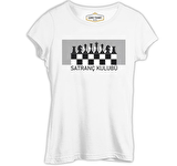 Satranç Kulübü Beyaz Bayan Tshirt