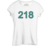 Squid Game - 218 Beyaz Bayan Tshirt