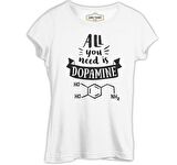Kimya - Dopamin Element Beyaz Bayan Tshirt