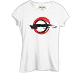 Japon - Fırça Beyaz Bayan Tshirt