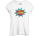 Super Girl Beyaz Bayan Tshirt