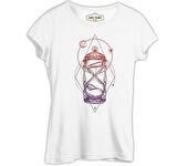 Kum Saati - Yıldızlarda Zaman Beyaz Bayan Tshirt