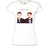 Pet Shop Boys - Actually Beyaz Bayan Tshirt