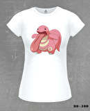 Pokemon - Lickitung Beyaz Bayan Tshirt