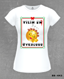 Yılın En Uykucusu Beyaz Bayan Tshirt