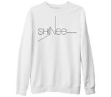 Shinee - Logo Beyaz Kalın Sweatshirt