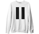 Pause by Lines Beyaz Erkek Kalın Sweatshirt