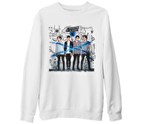 5 Seconds of Summer Beyaz Kalın Sweatshirt