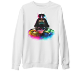 Darth Vader Beyaz Kalın Sweatshirt