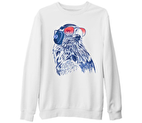 Kartal Beyaz Kalın Sweatshirt
