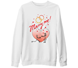 Marry Me! Beyaz Kalın Sweatshirt