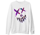 Suicide Squad Beyaz Kalın Sweatshirt