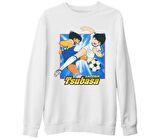 Tsubasa - Captain  Beyaz Kalın Sweatshirt