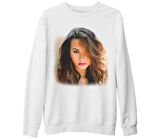 Demi Lovato - Perfect Beyaz Kalın Sweatshirt