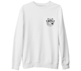 BTS - Jimin 95  (Ön-Arka) Beyaz Kalın Sweatshirt