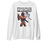 Fortnite - Oppressor Beyaz Kalın Sweatshirt
