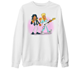 Modern Talking - Gitar Beyaz Kalın Sweatshirt