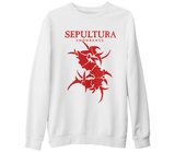 The Real Boss Beyaz Kalın Sweatshirt