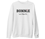 Bonnie and Clyde - Bonnie Beyaz Kalın Sweatshirt