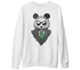 Panda - Bamboo Beyaz Kalın Sweatshirt