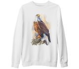Kartal - Landing Beyaz Kalın Sweatshirt
