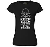 Star Wars - Use the Force Siyah Bayan Tshirt