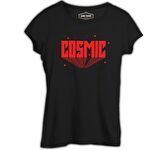 Cosmic Stars Siyah Bayan Tshirt