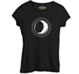 Full Sun Half Moon Siyah Bayan Tshirt