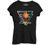 California Beach Siyah Bayan Tshirt