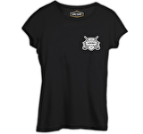 Golf Kulübü - Turnuva Siyah Bayan Tshirt