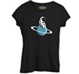 On the Saturn Siyah Bayan Tshirt