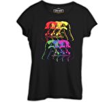 Star Wars - Darth Vader Colors Siyah Bayan Tshirt