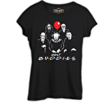Horror - Best Buddies Siyah Bayan Tshirt